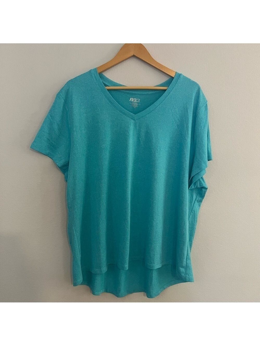 RB3 Blue V Neck Athletic Short Sleeve Tee